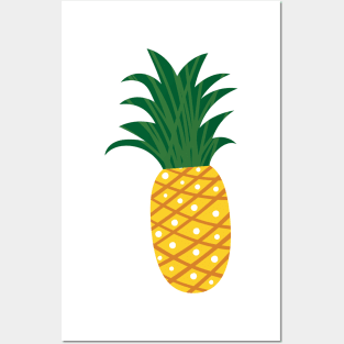 Graphic Scribble Pineapples Posters and Art